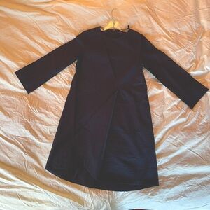 COS Navy Long Sleeve Dress